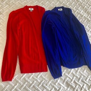 Two Old Navy Cardigans - Blue and Pink